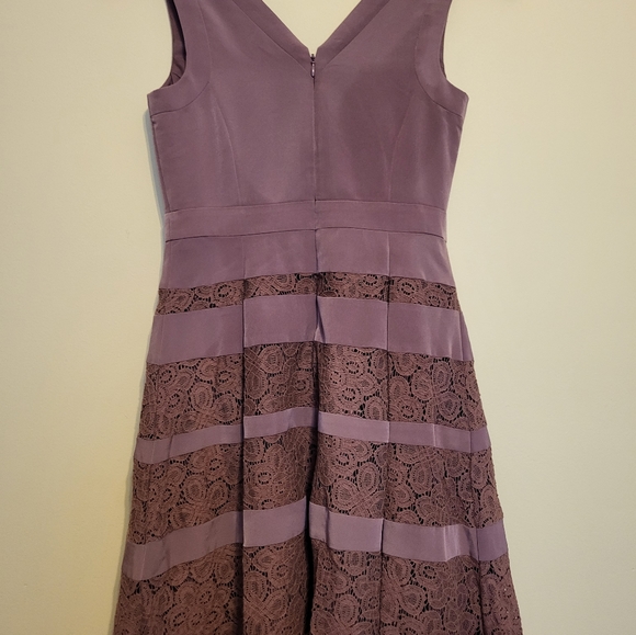 The Limited Mauve Lace Sleeveless Dress sz0 - Picture 4 of 7